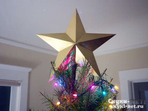 Как сделать звезду на елку своими руками - Новогодние поделки