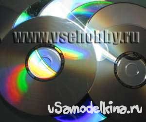 Оригинальная шкатулка из старых CD дисков