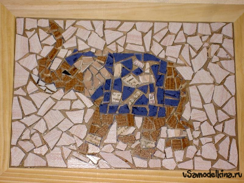 По стопам Гауди: мозаика из битой плитки