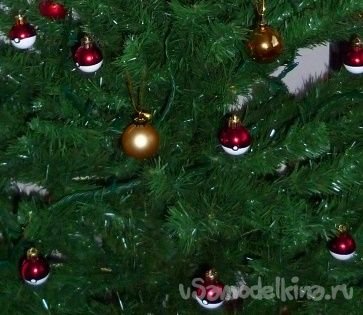 Покебол-шары на новогоднюю елку