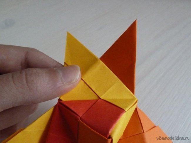 Волчок в технике оригами