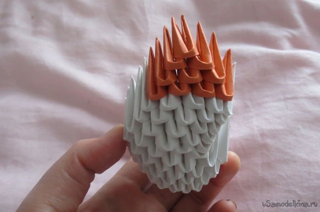 Модульное оригами Modular Origami | Крылатый лебедь | 181 модуль