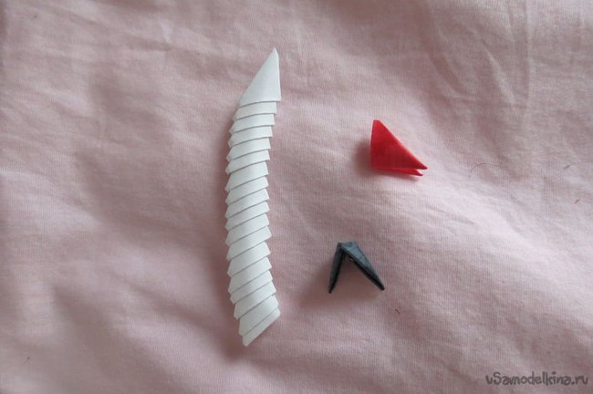 Модульное оригами Modular Origami | Крылатый лебедь | 181 модуль