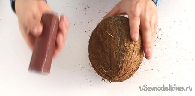 Делаем шкатулку или бокс из кокоса