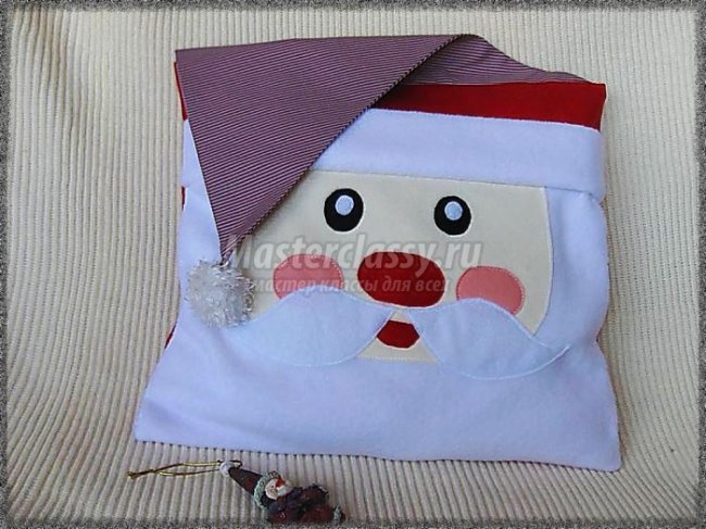 Новогодняя подушка Дедушка Мороз