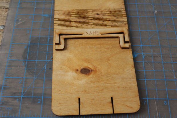 Необычный блокнот с деревянной обложкой