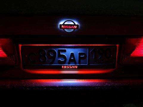 Фоновая подсветка автомобильного номера