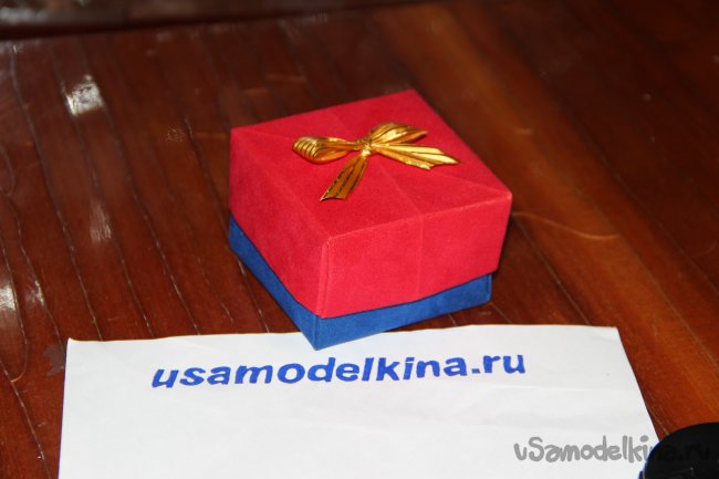 Подарочная коробочка из картона своими руками