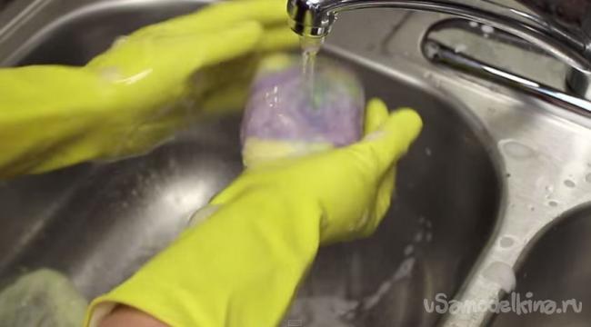 Как сделать мыло-мочалку - простой и быстрый способ