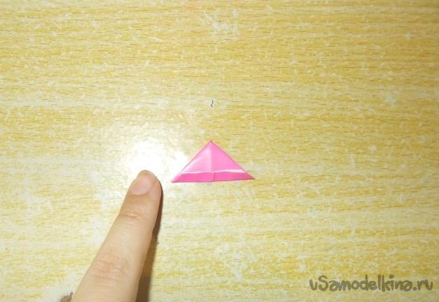 Украшение на ёлку в технике модульного оригами