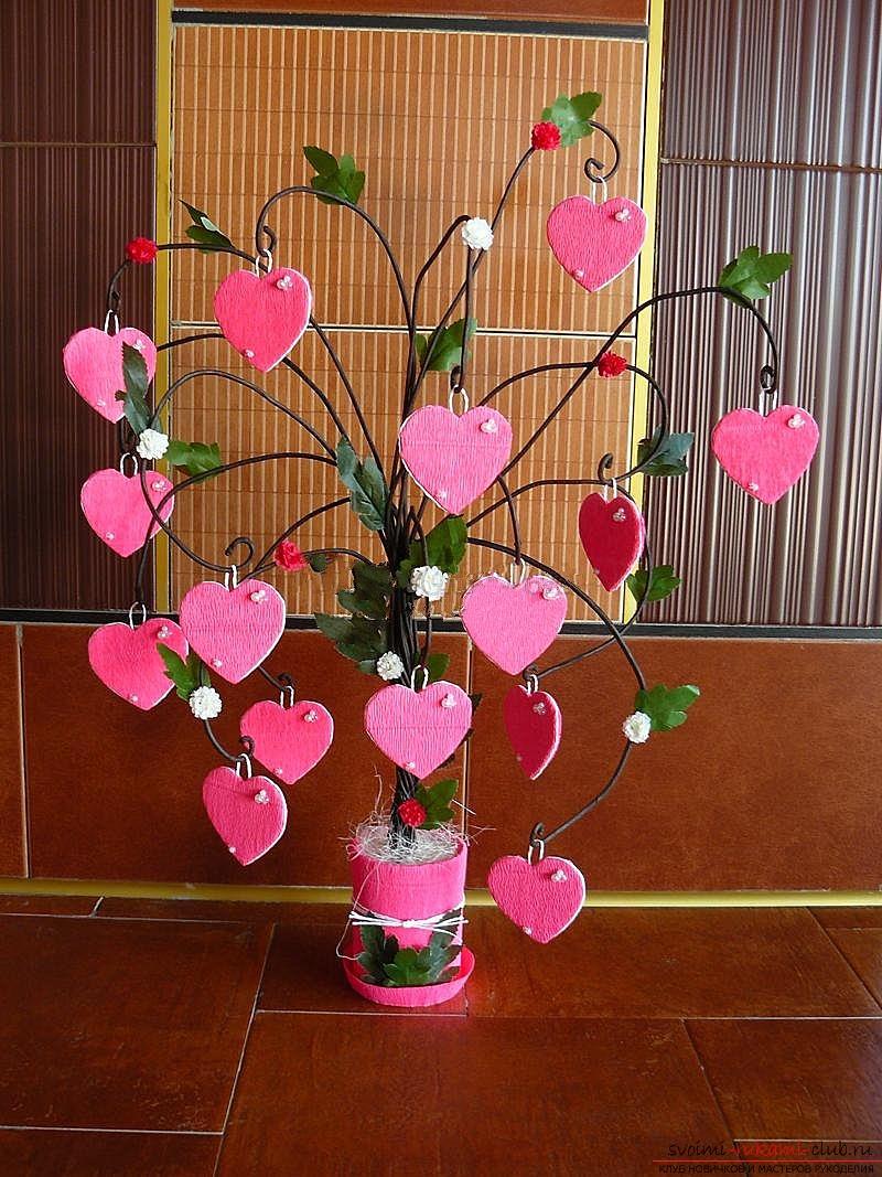«Дерево любви» своими руками на День святого Валентина