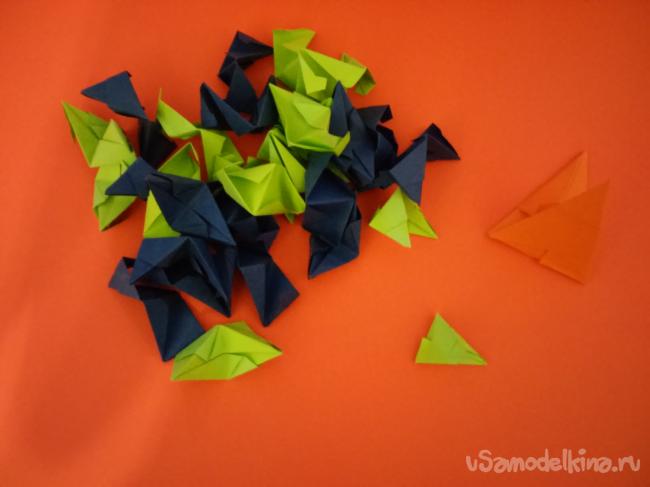 Оригами - делаем кусудаму Звезда