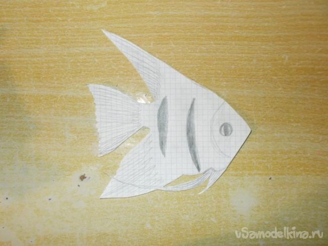 Игрушечная рыбка «Голубой ангел»