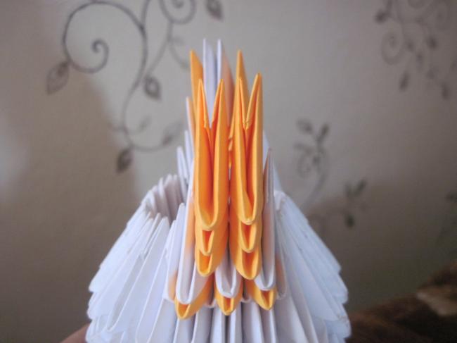 Заяц в технике модульного оригами