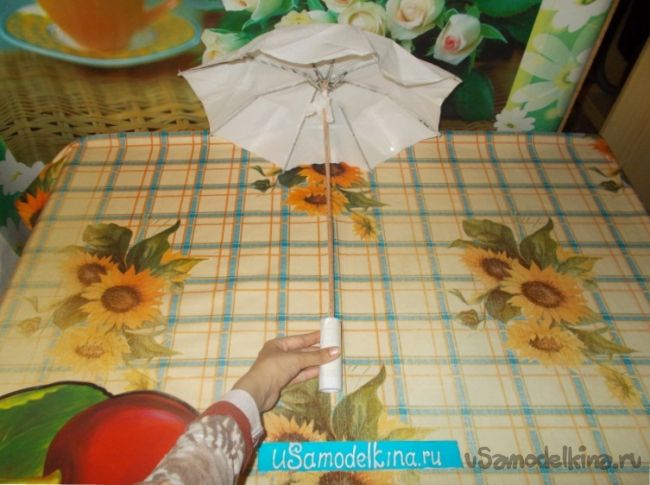 Бумажный зонтик своими руками
