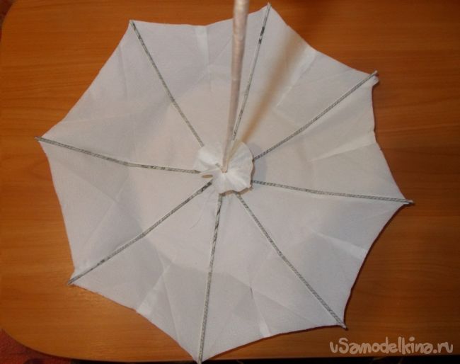 Бумажный зонтик своими руками