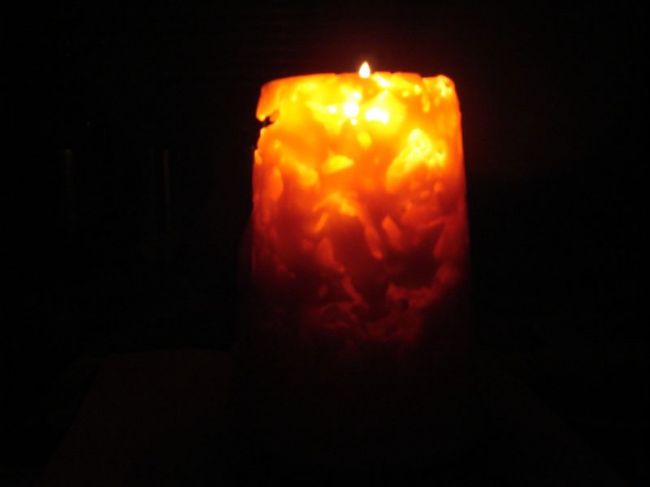 Ажурные и воздушные цветные свечи «Огонь и лёд»