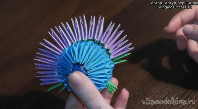 Павлин (модульное оригами)