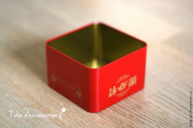 Волшебное преображение баночки из-под чая в милую коробочку для хранения мелочей