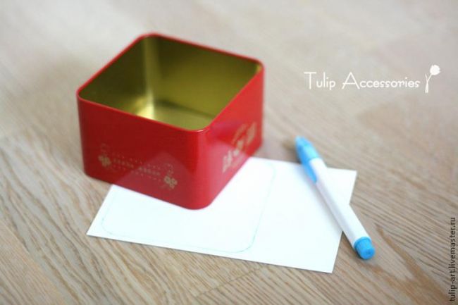 Волшебное преображение баночки из-под чая в милую коробочку для хранения мелочей