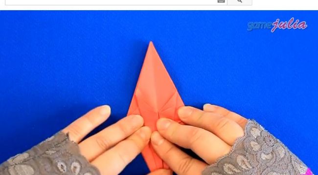 Краб в технике оригами