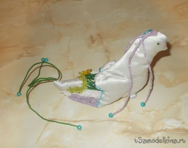 Игрушка «райская птица», сделанная по рисунку ребёнка