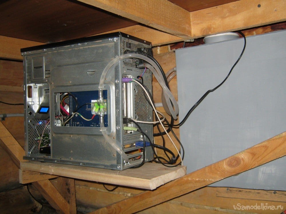 Домашний компьютер - доработка корпуса, простое и не дорогое водяное охлаждение