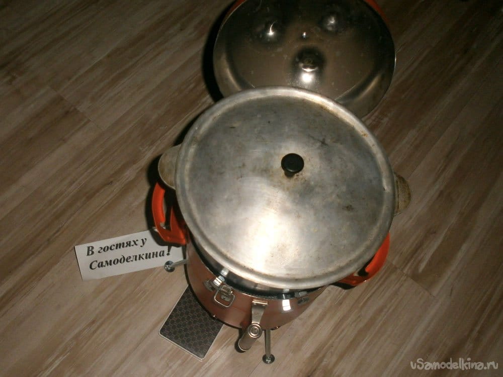 Компактная печь для казана из фреонового баллона