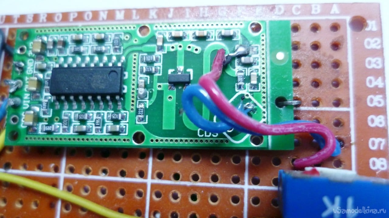 Микроволновый датчик RCWL-0516 в автомате освещения и сигнализации