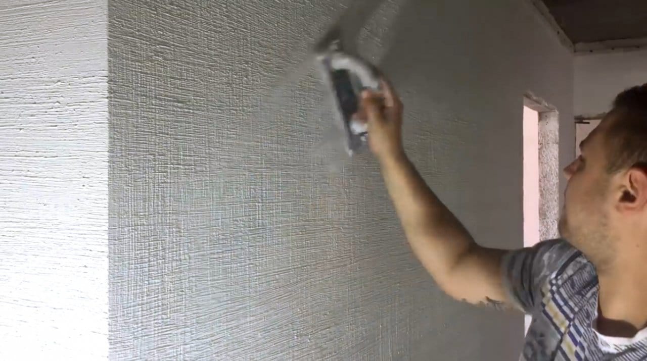 Техника финишного декоративного покрытия с текстурой холста