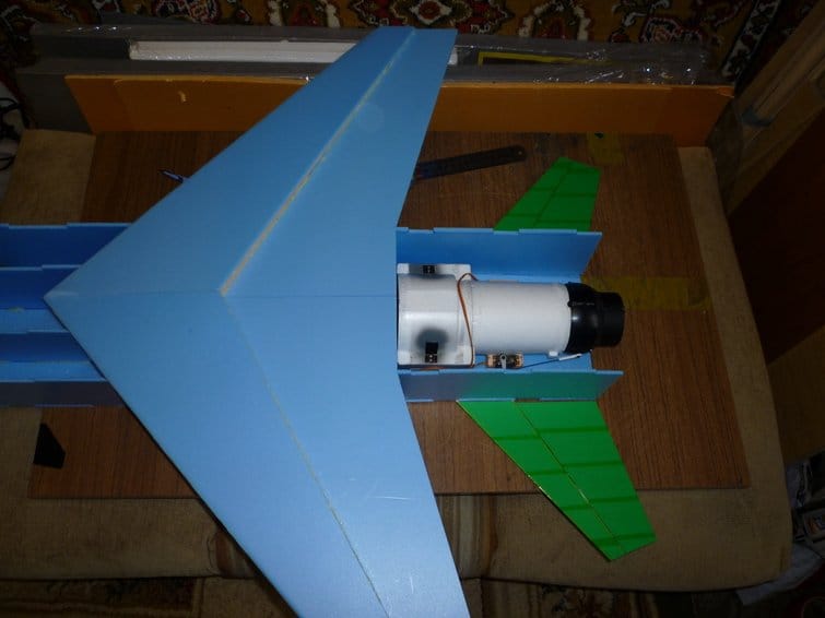 Авиамодель самолёта МиГ-31 на импеллере