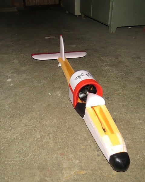 Авиамодель планер «Zephyrka» на импеллере