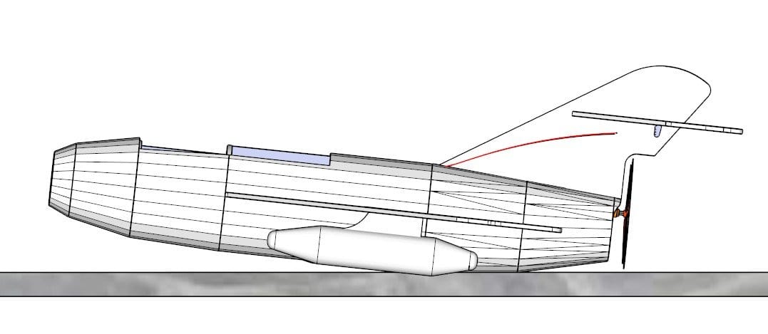 Авиамодель самолёта МиГ-15