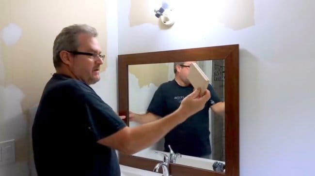 Зеркало для ванной комнаты своими руками