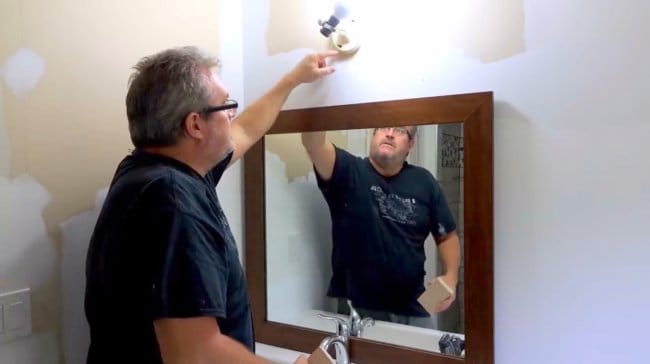 Зеркало для ванной комнаты своими руками