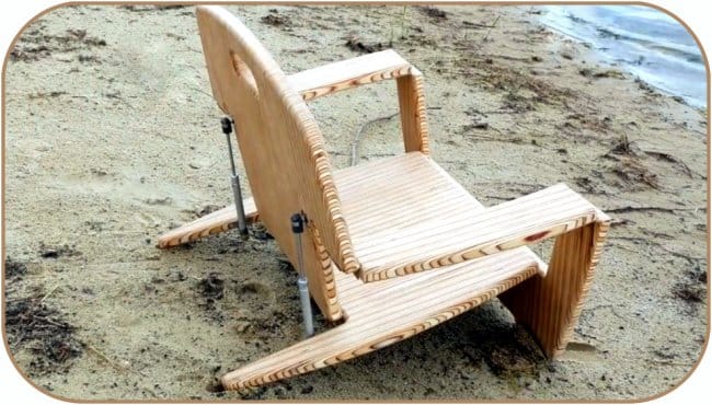 Складное пляжное кресло с газлифтами своими руками + чертеж