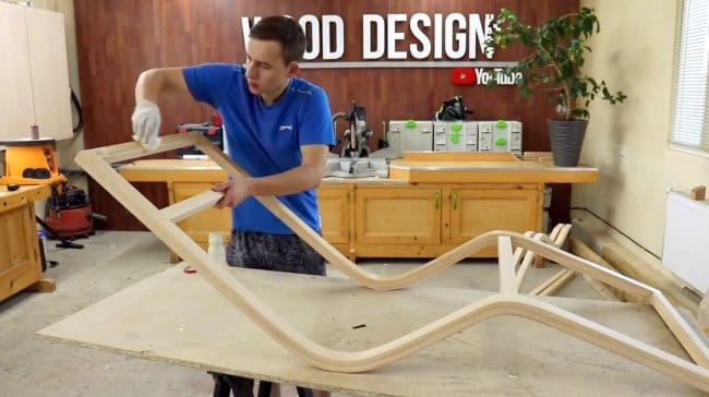 Кресло-шезлонг своими руками, техника гибки древесины