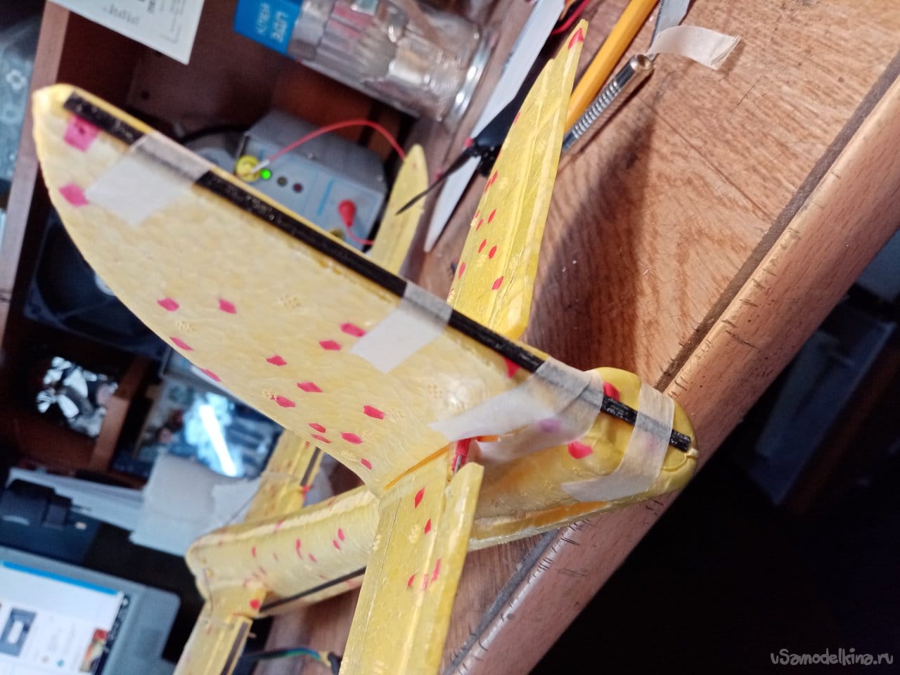 Изготовление летающего аппарата из детского планера