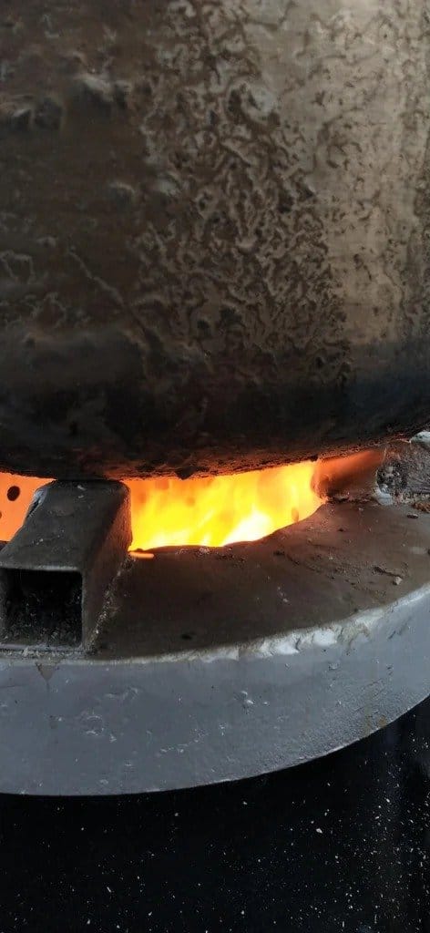 Дровяная печь из газового баллона