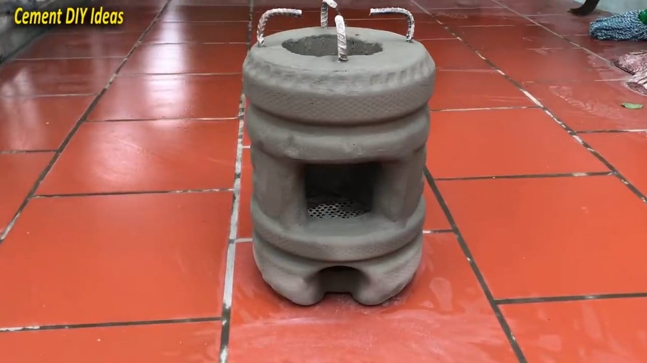 Оригинальная бетонная мини-печь
