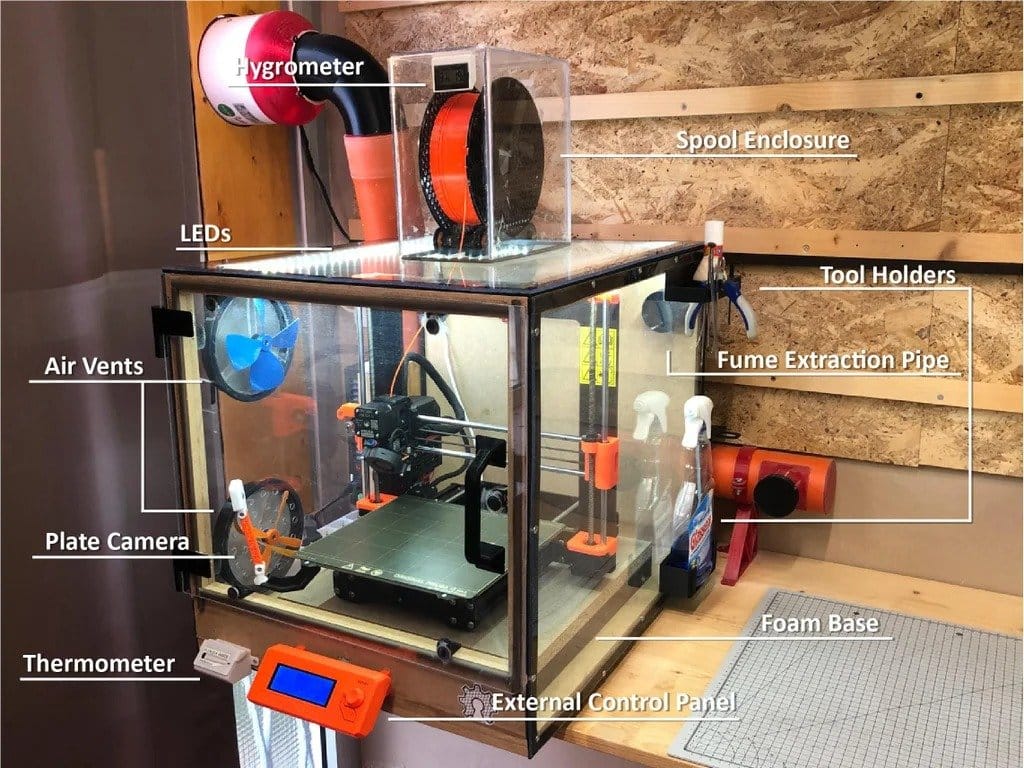 Шкаф  с вытяжкой, для 3D-принтера