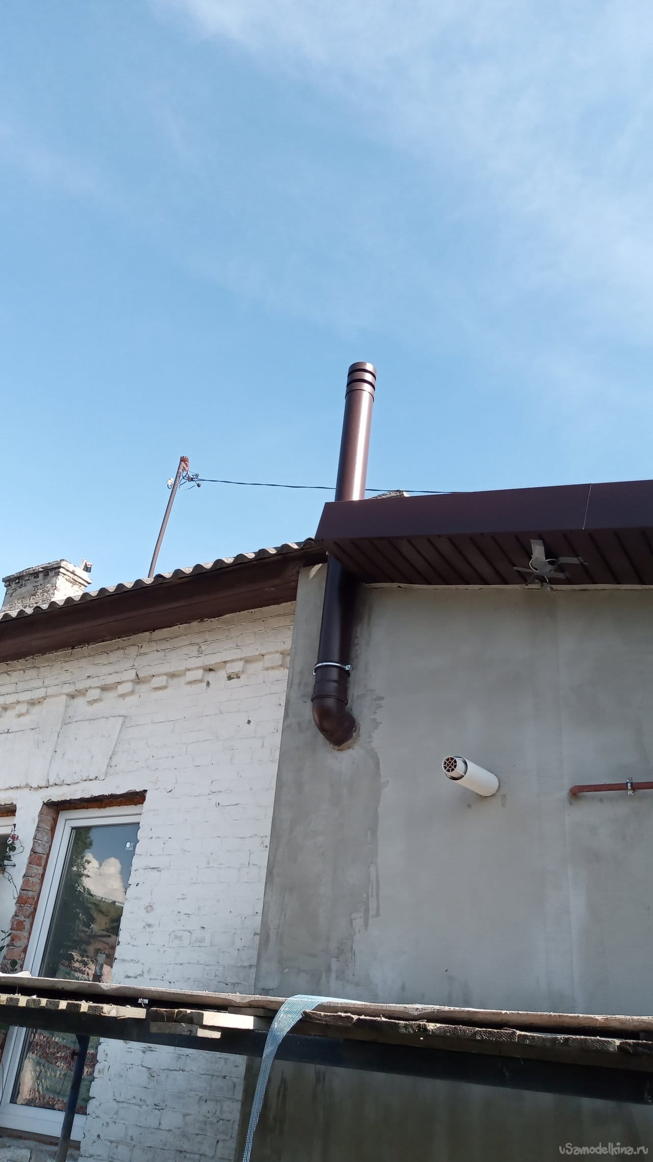 Вентиляция для частного дома из канализационных труб