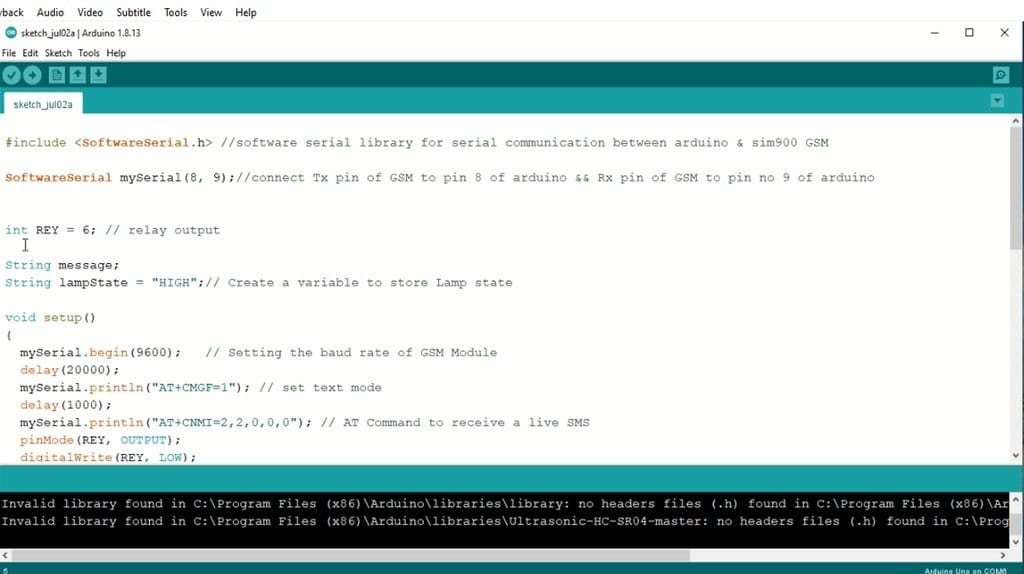 Управления релейным модулем через SMS с помощью Arduino