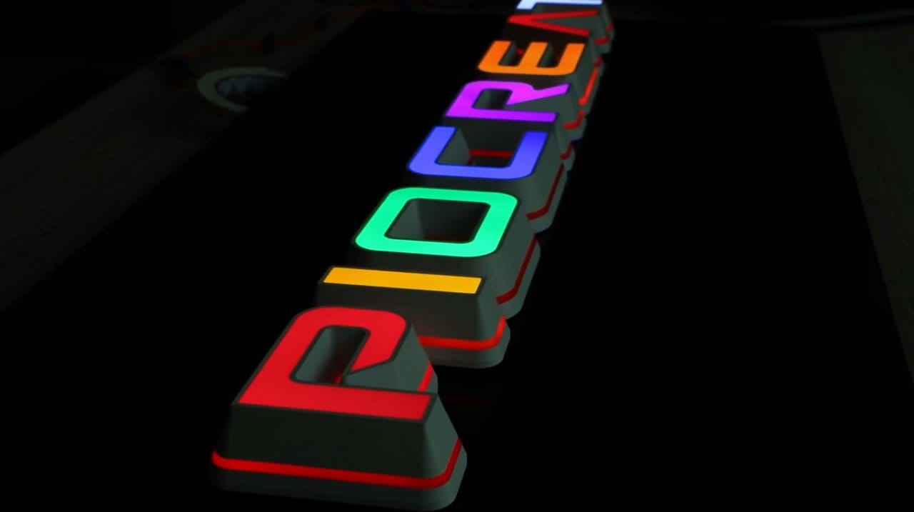 Как сделать объемные буквы со светодиодной подсветкой (для вывесок) на 3D принтере