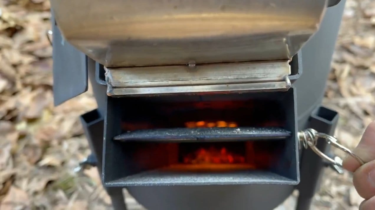 Высокотемпературная печь с варочной плоскостью (на дровах или гранулах)