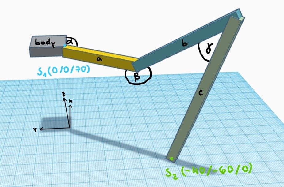 Модель четвероногого робота на Ардуино