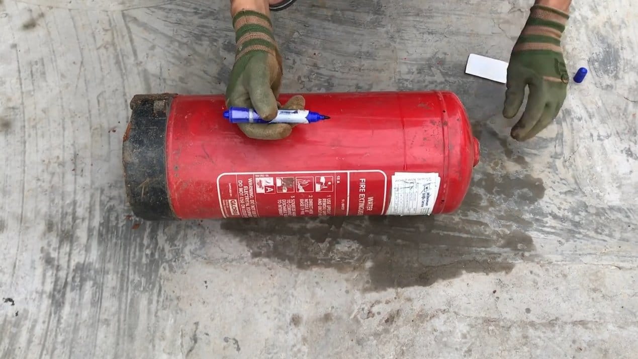 Ракетная печь из огнетушителя