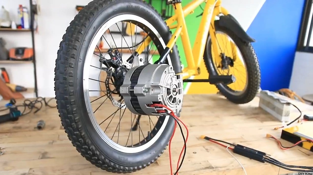 Электровелосипед с автомобильным генератором