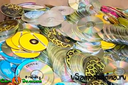 Самодельные подставки из CD-дисков