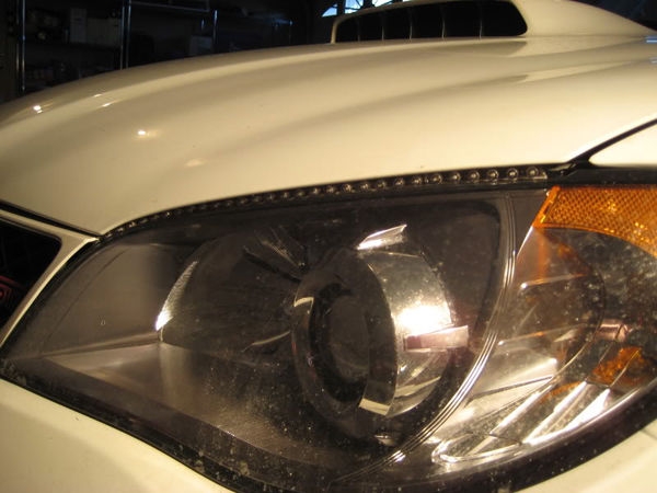 Светодиодные ленты на фары Subaru Impreza